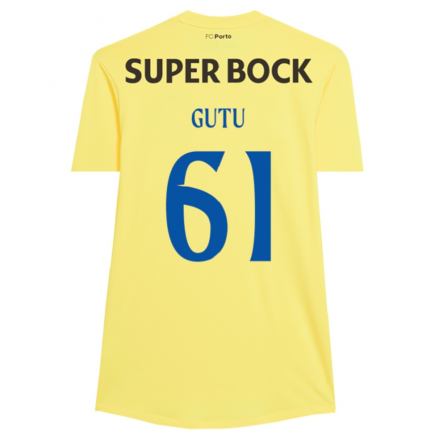 גברים כדורגל דניס גוטו #61 צהוב בהיר שחור חולצת שוער 2025/26