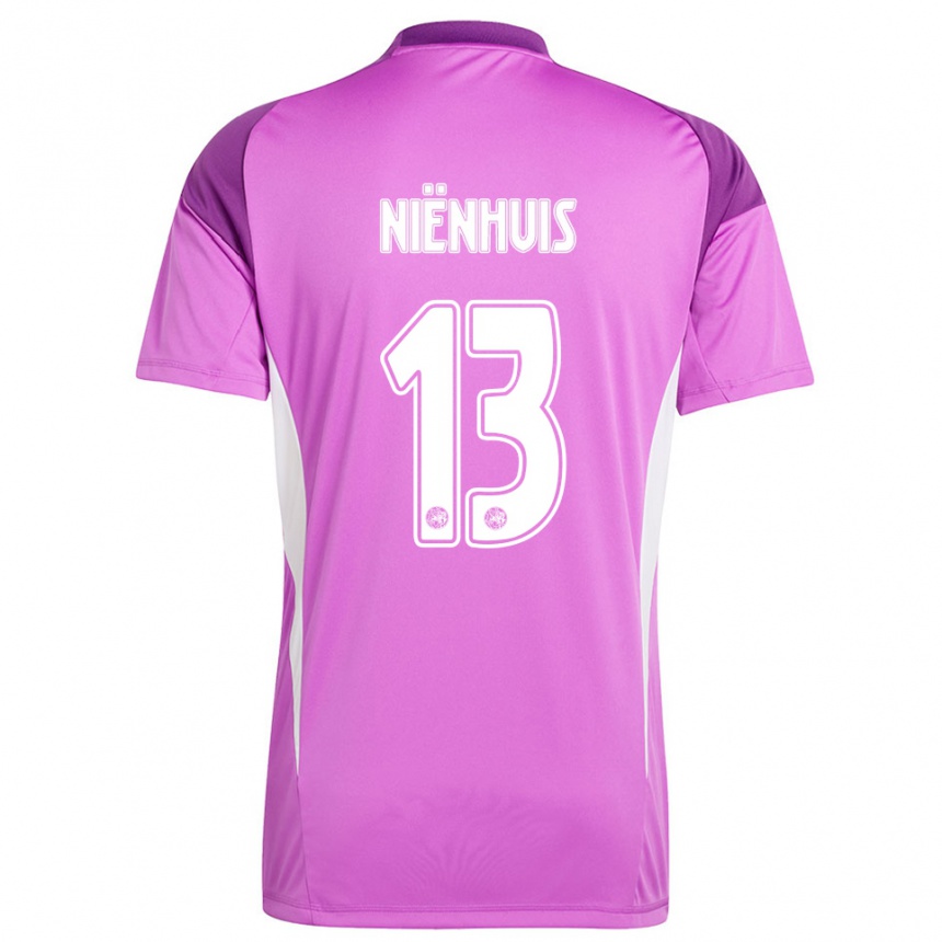 גברים כדורגל לואיס ניינהויס #13 סגול בהיר לבן חולצת שוער 2025/26