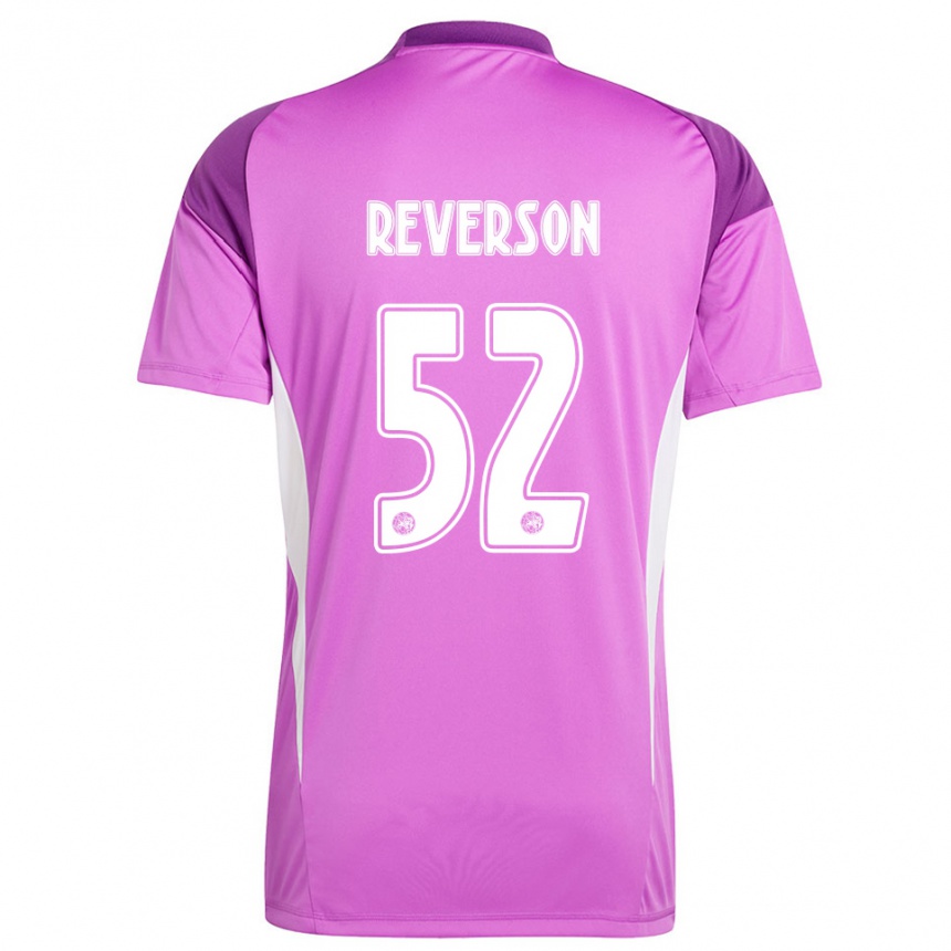 גברים כדורגל פול פיטרס רוורסון #52 סגול בהיר לבן חולצת שוער 2025/26