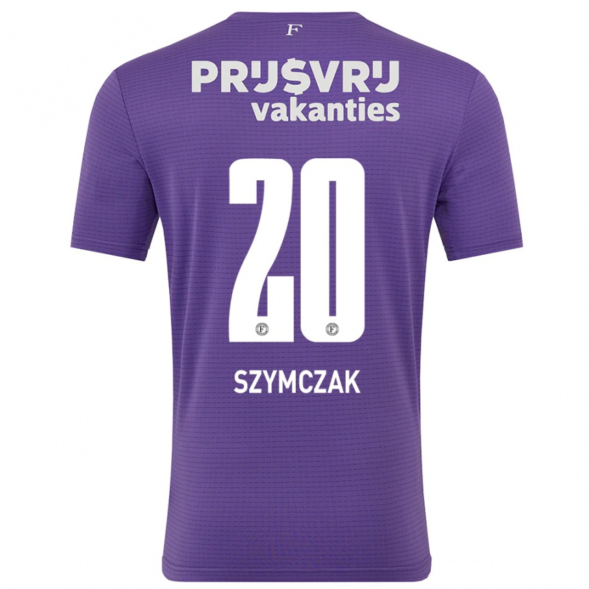 גברים כדורגל אוליוויה שימצ׳אק #20 סגול לבן חולצת שוער 2025/26