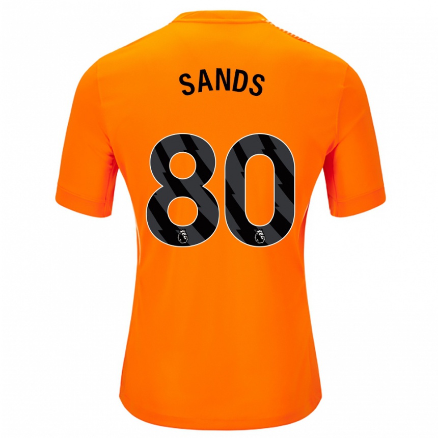 גברים כדורגל האדסון סנדס #80 כתום שחור חולצת שוער 2025/26