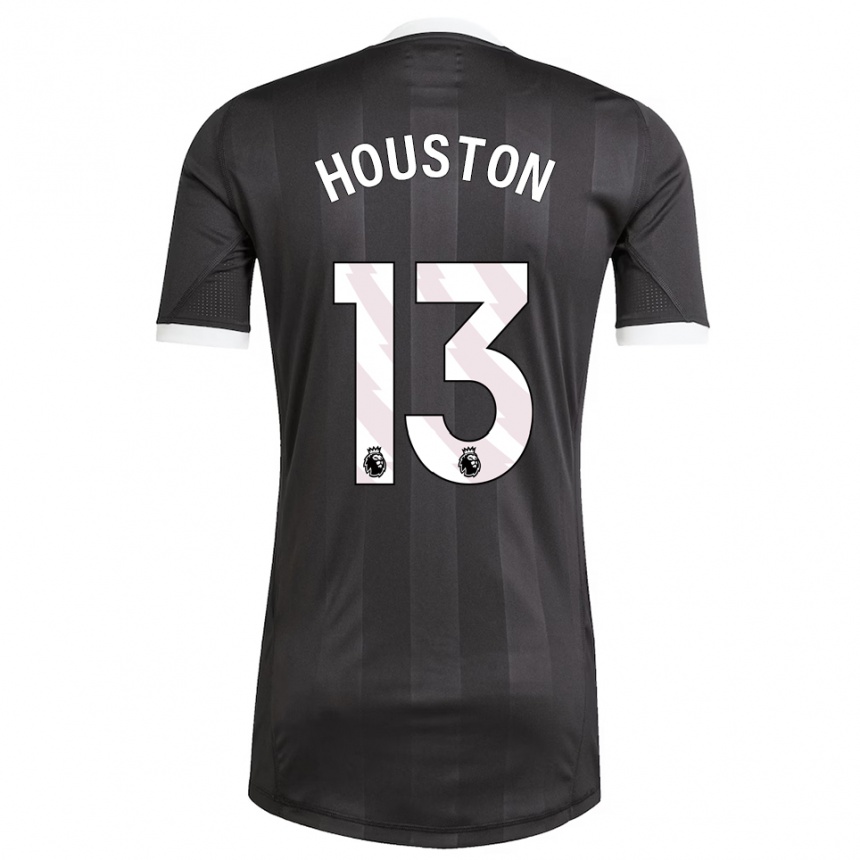 גברים כדורגל Theo Houston #13 שחור לבן חולצת שוער 2025/26