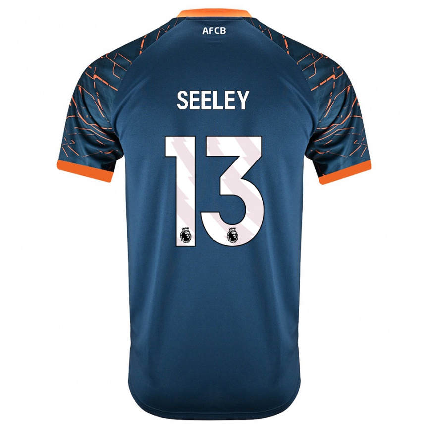 גברים כדורגל Will Seeley #13 כחול צפחה כהה חולצת שוער 2025/26