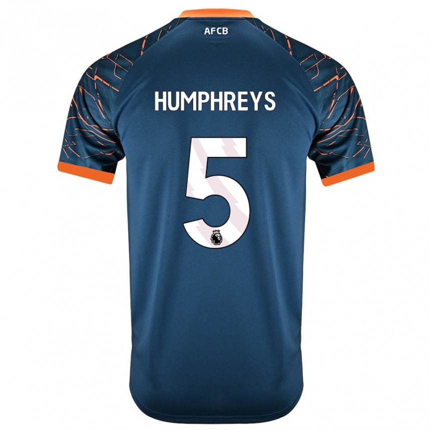 גברים כדורגל Holly Humphreys #5 כחול צפחה כהה חולצת שוער 2025/26