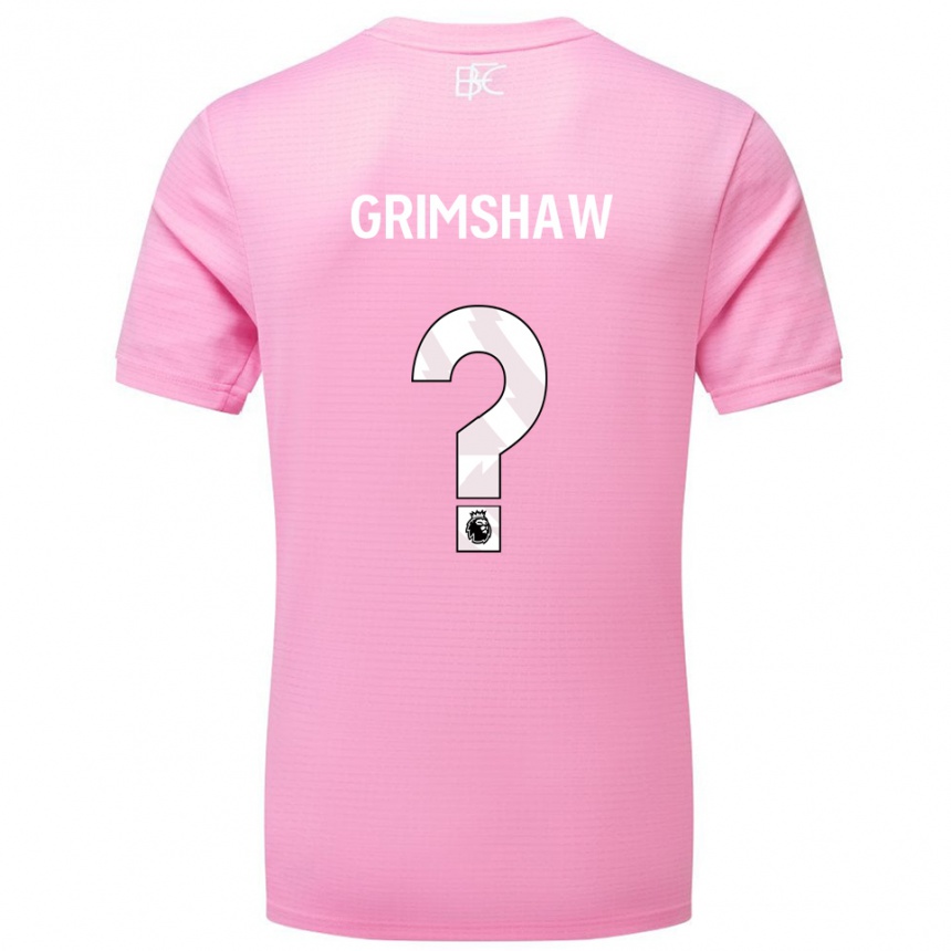 גברים כדורגל Harry Grimshaw #0 ורוד לבן חולצת שוער 2025/26