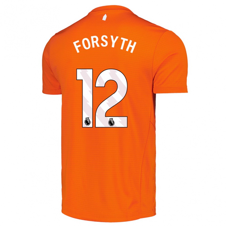 גברים כדורגל Luke Forsyth #12 כתום שחור חולצת שוער 2025/26