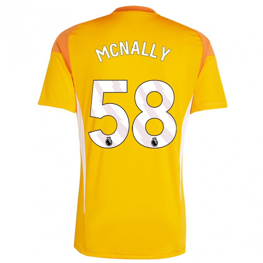 גברים כדורגל אלפי מקנאלי #58 כתום לבן חולצת שוער 2025/26