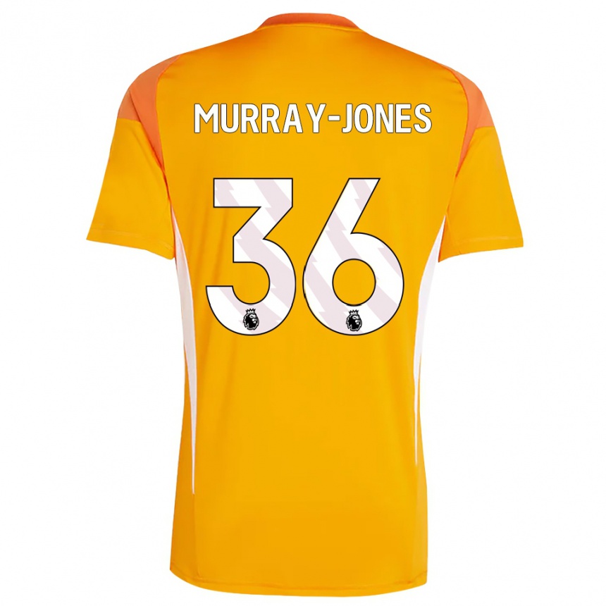 גברים כדורגל ג׳ורג׳ מוראי-ג׳ונס #36 כתום לבן חולצת שוער 2025/26