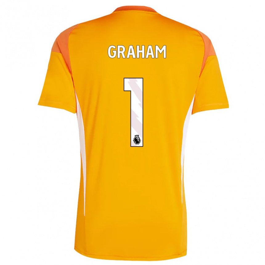 גברים כדורגל אלי גראהם #1 כתום לבן חולצת שוער 2025/26