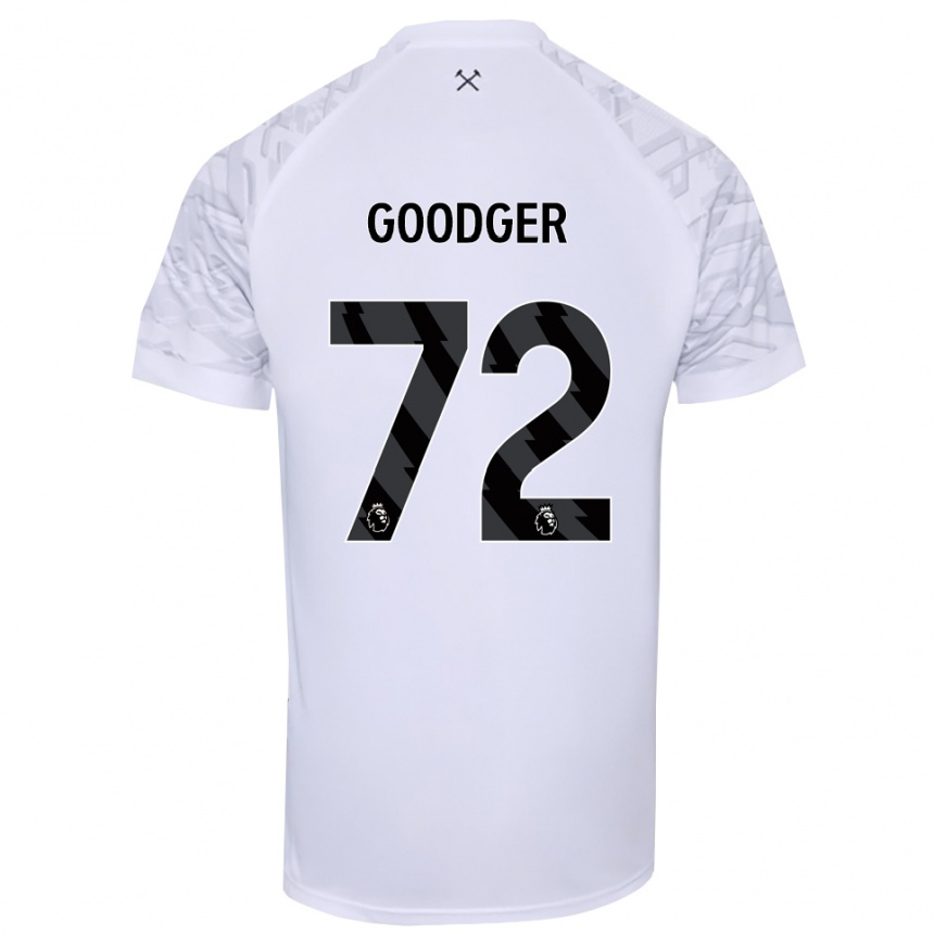 גברים כדורגל Tommy Goodger #72 שחור לבן חולצת שוער 2025/26