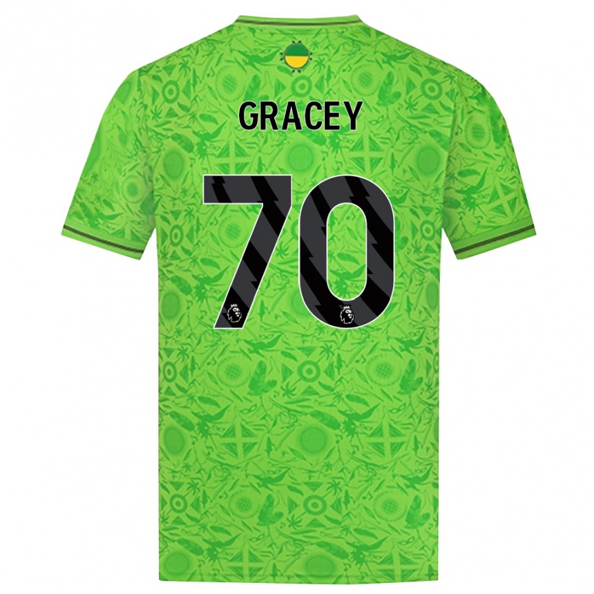 גברים כדורגל ג׳וש גרייסי #70 ירוק שחור חולצת שוער 2025/26