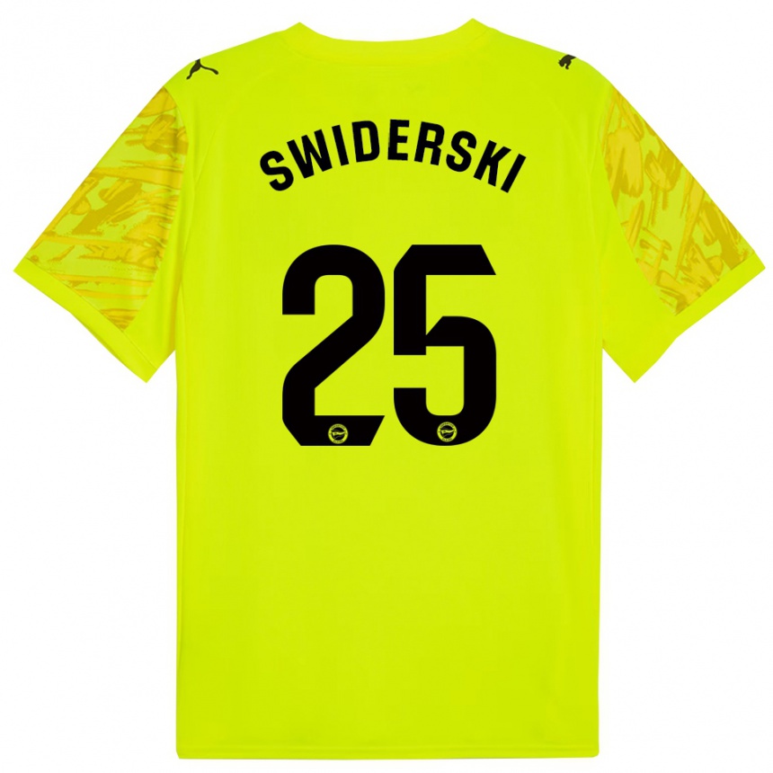 גברים כדורגל גרגואר סוידרסקי #25 צהוב שחור חולצת שוער 2025/26