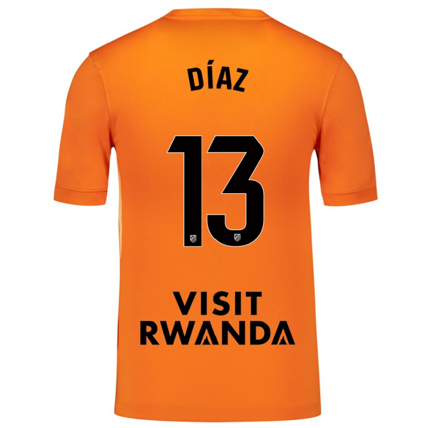 גברים כדורגל דייגו דיאס #13 כתום שחור חולצת שוער 2025/26