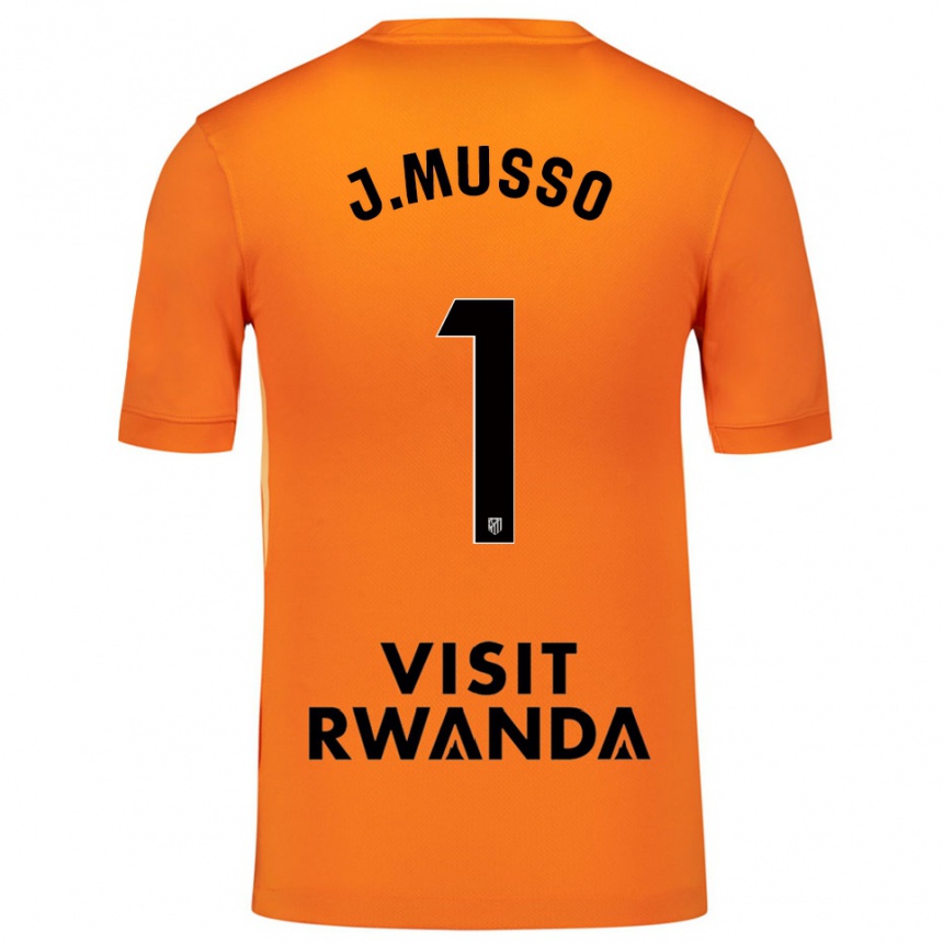 גברים כדורגל חואן מוסו #1 כתום שחור חולצת שוער 2025/26