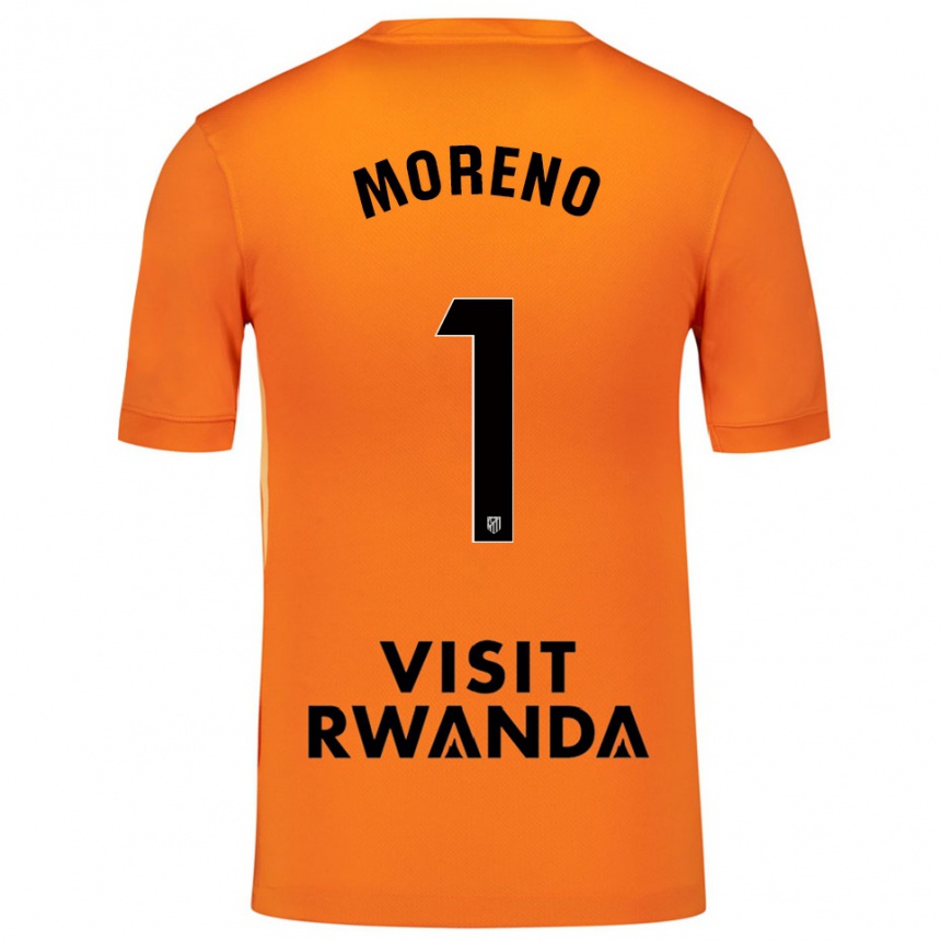 גברים כדורגל Álvaro Moreno #1 כתום שחור חולצת שוער 2025/26