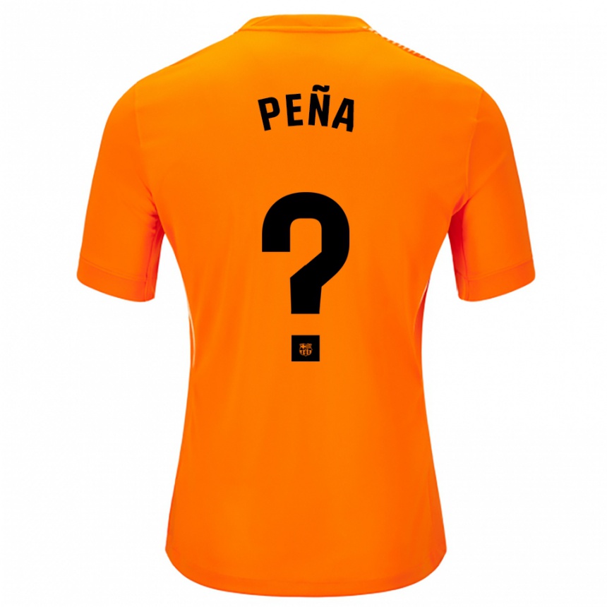 גברים כדורגל Pablo Peña #0 כתום שחור חולצת שוער 2025/26