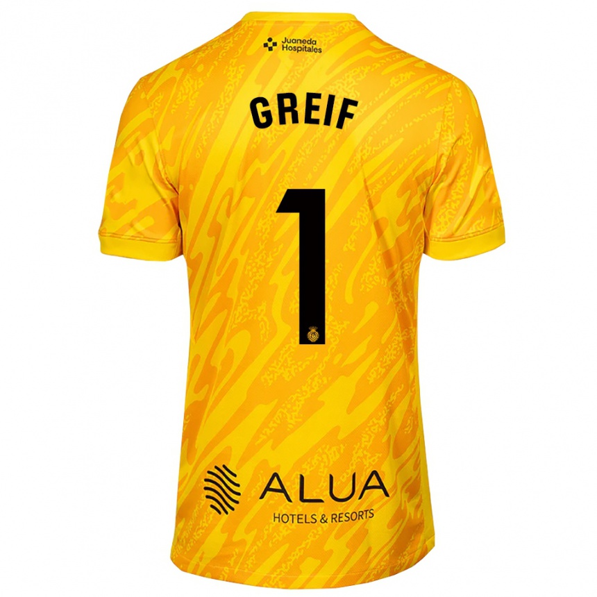 גברים כדורגל דומיניק גרייף #1 כתום שחור חולצת שוער 2025/26