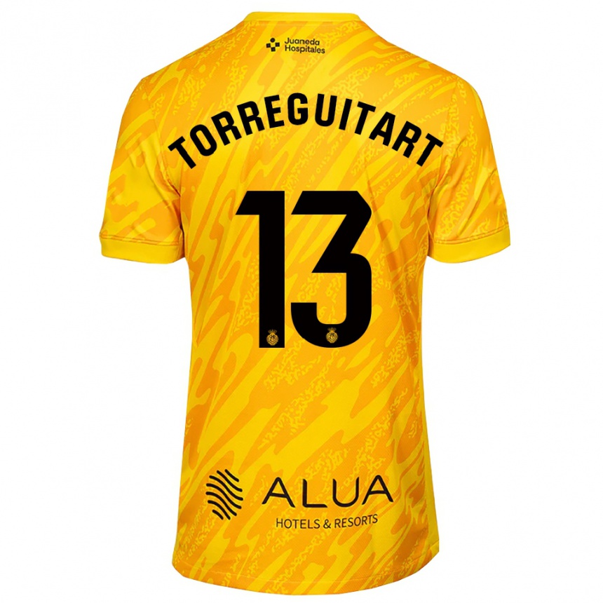 גברים כדורגל Nil Torreguitart #13 כתום שחור חולצת שוער 2025/26