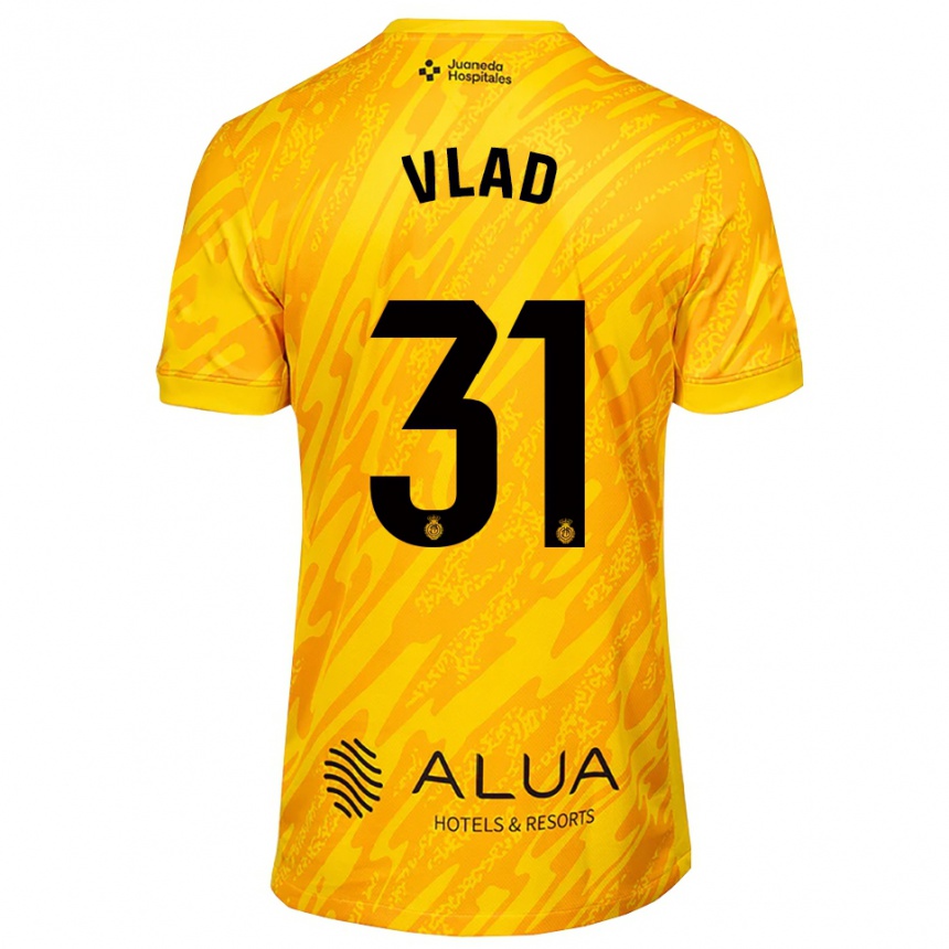 גברים כדורגל Rares Vlad #31 כתום שחור חולצת שוער 2025/26