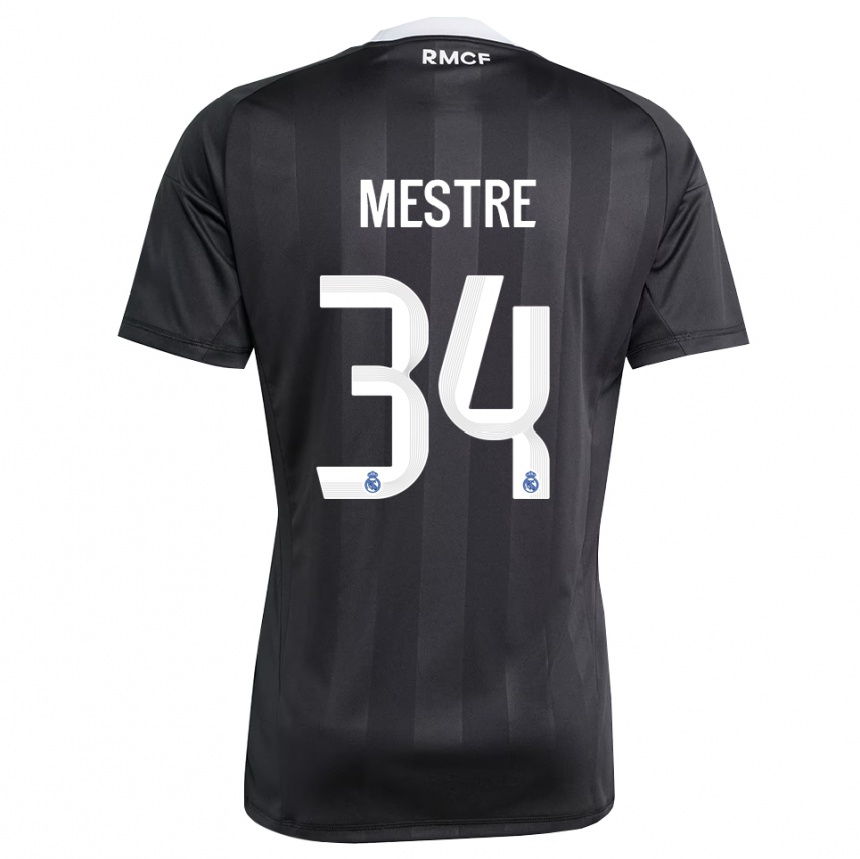 גברים כדורגל סרג׳יו מסטרה סאנצ׳ס #34 שחור לבן חולצת שוער 2025/26