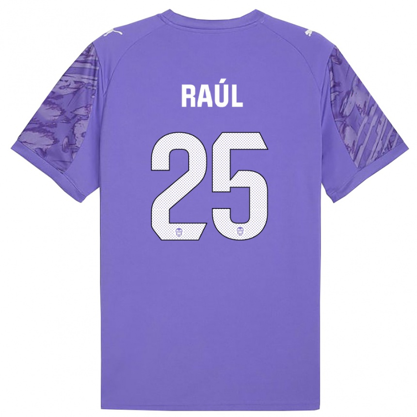 גברים כדורגל ראול חימנס #25 לבנדר לבן חולצת שוער 2025/26