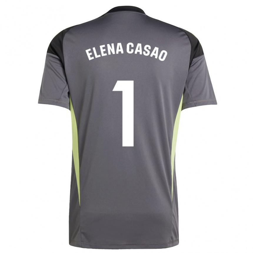 גברים כדורגל אלנה קאסאו לופס #1 אפור כהה שחור חולצת שוער 2025/26