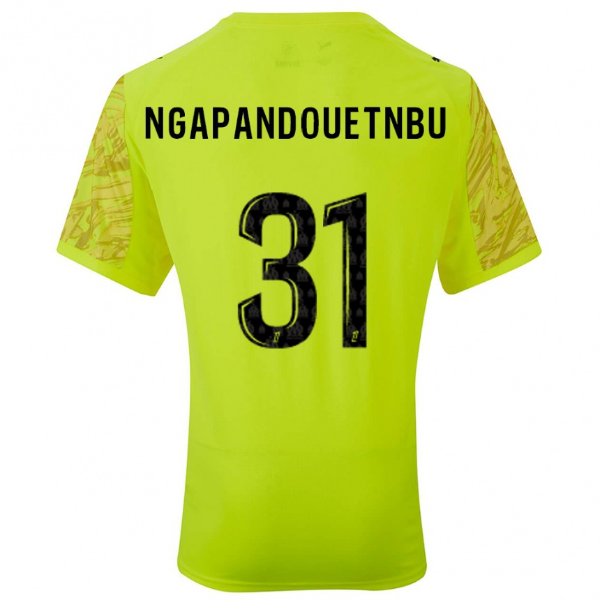 גברים כדורגל סיימון בריידי נגאפנדואטנבו #31 ירוק פלורסנט שחור חולצת שוער 2025/26
