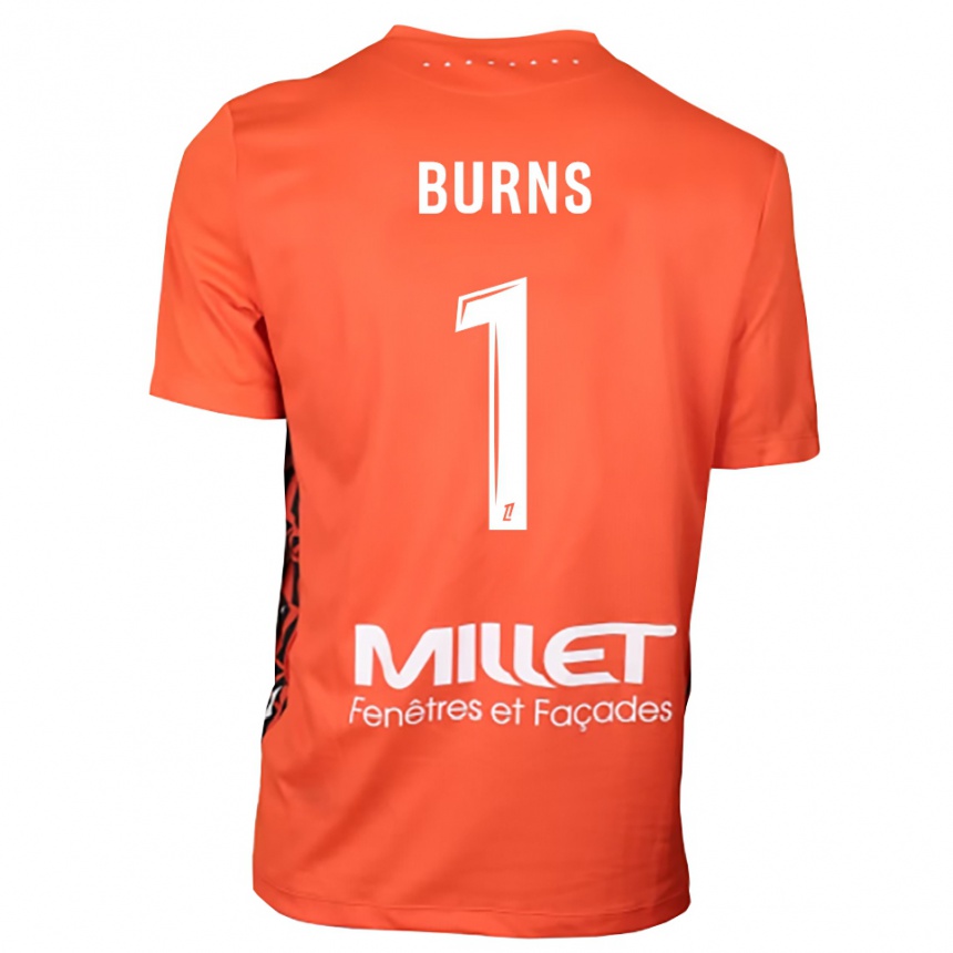 גברים כדורגל Emily Burns #1 כתום לבן חולצת שוער 2025/26