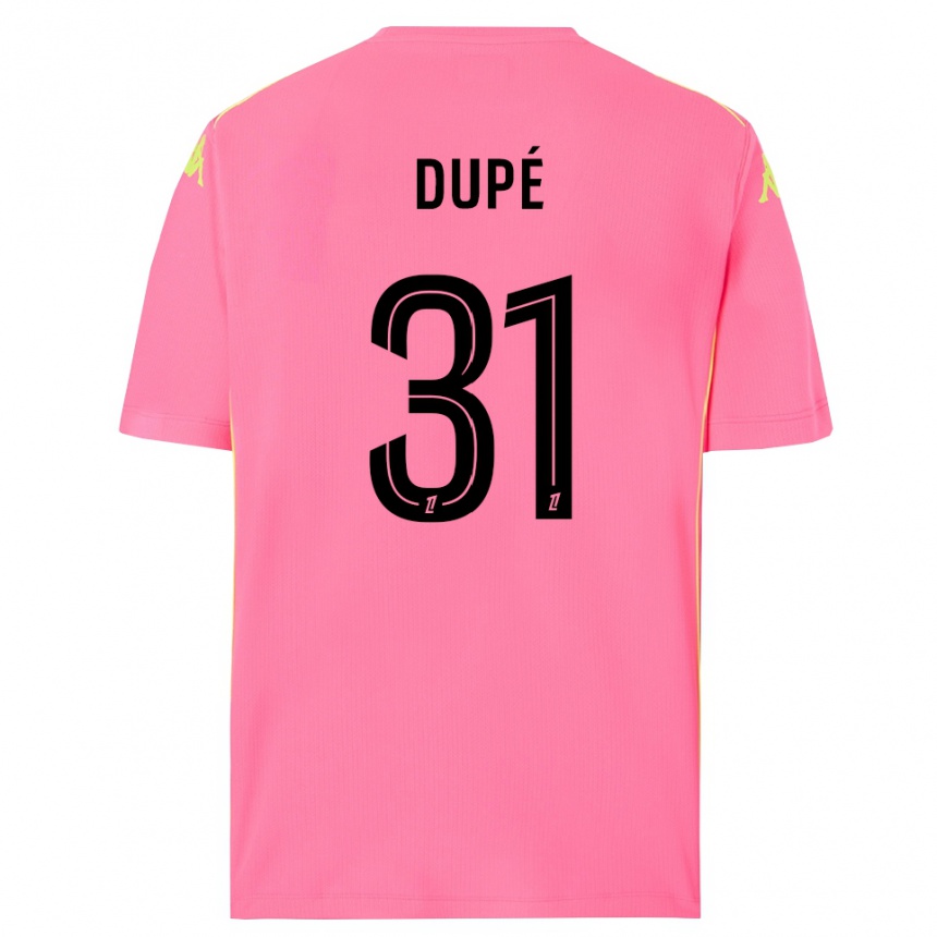 גברים כדורגל Maxime Dupé #31 ורוד לוהט שחור חולצת שוער 2025/26