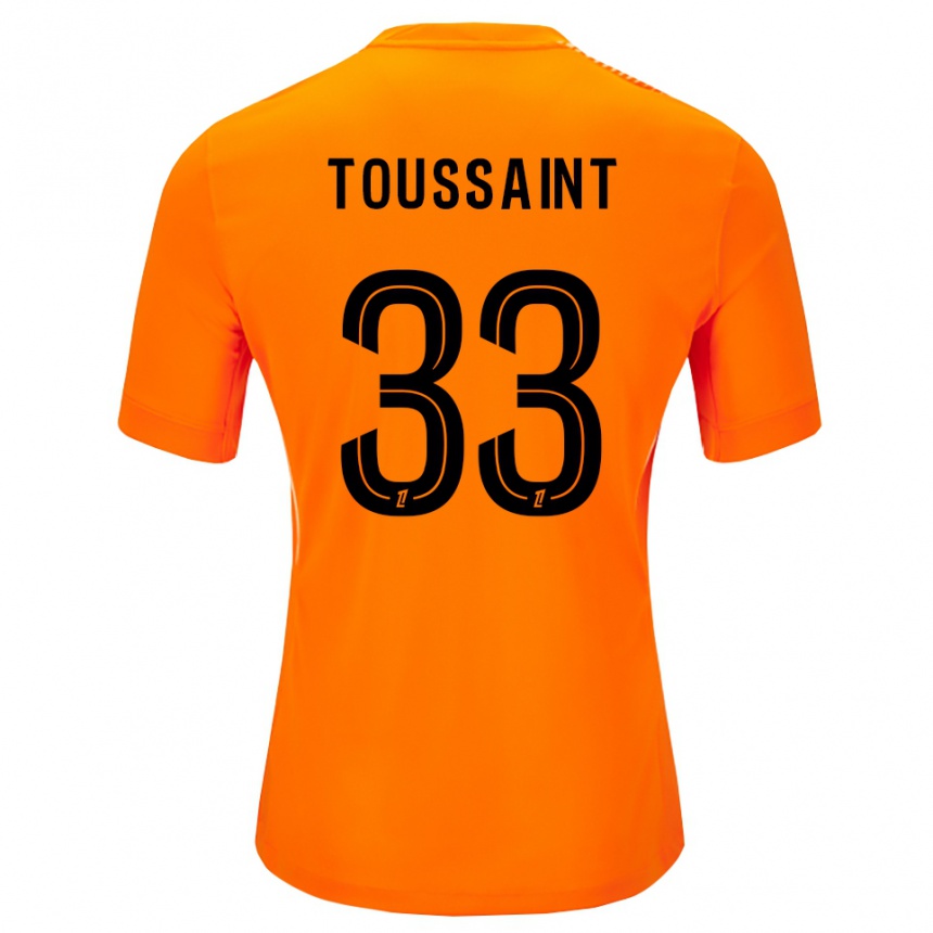 גברים כדורגל Océane Toussaint #33 כתום שחור חולצת שוער 2025/26