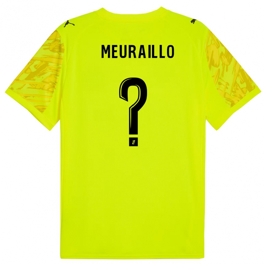 גברים כדורגל Thâo Mouapa Mwa Meuraillo #0 ירוק פלורסנט צהוב חולצת שוער 2025/26