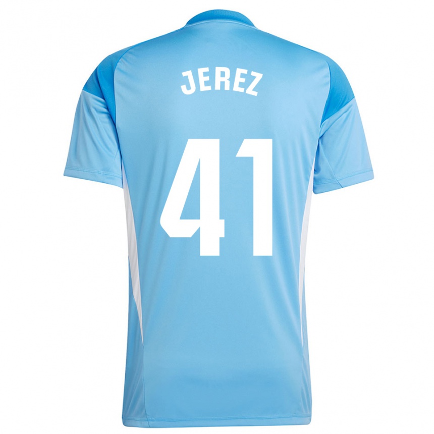 גברים כדורגל אדריאן חרז גררו #41 כחול שמיים לבן חולצת שוער 2025/26