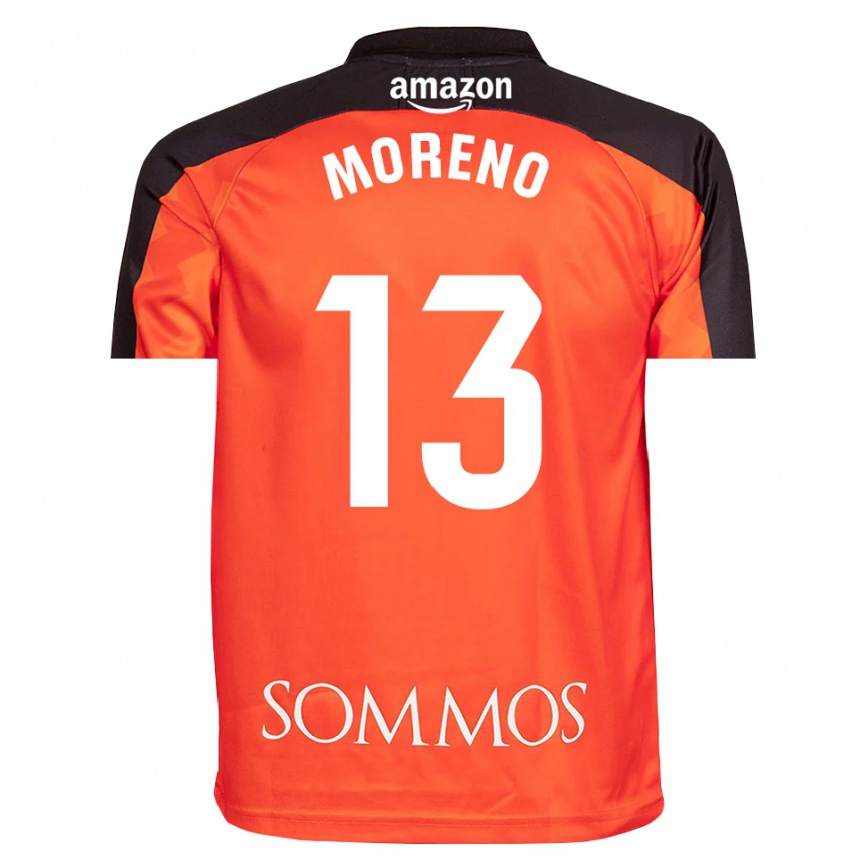 גברים כדורגל Eloy Moreno #13 כתום שחור חולצת שוער 2025/26