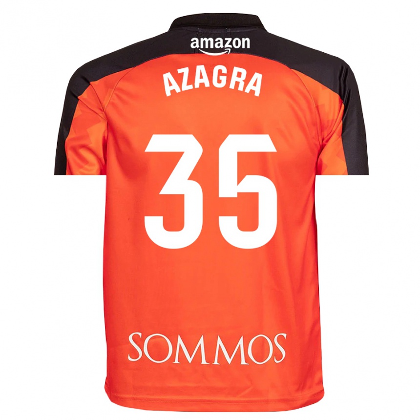 גברים כדורגל Nico Azagra #35 כתום שחור חולצת שוער 2025/26