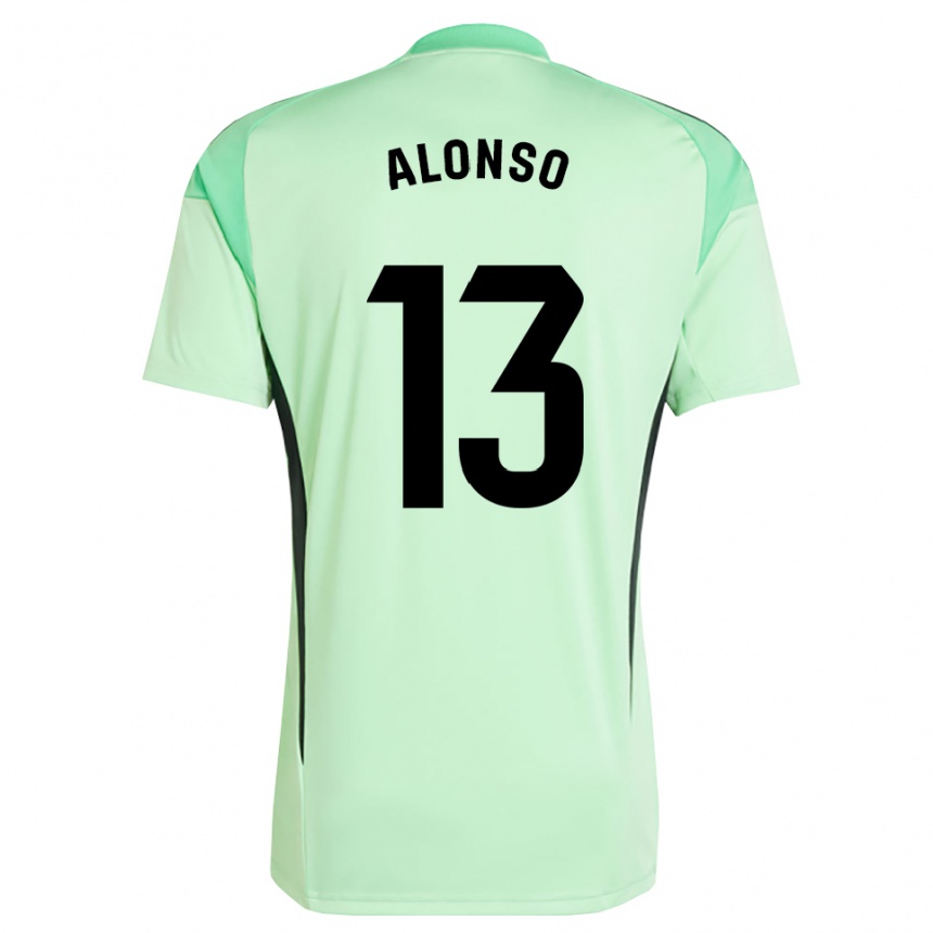 גברים כדורגל Maikel Alonso #13 ירוק בהיר שחור חולצת שוער 2025/26