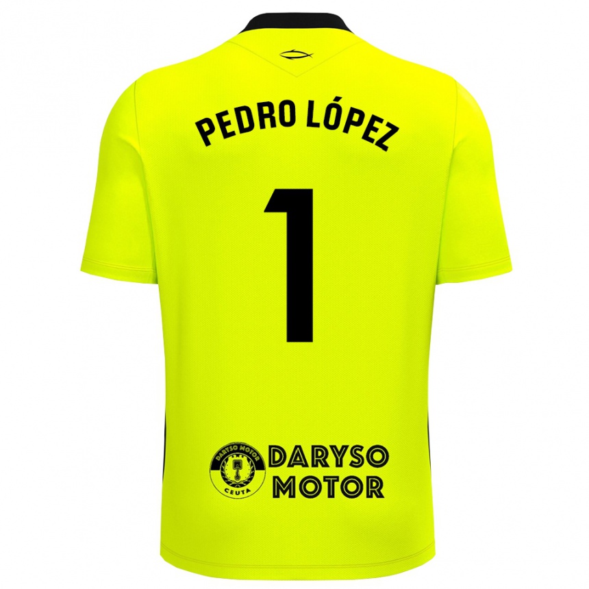 גברים כדורגל Pedro López #1 ירוק צהוב שחור חולצת שוער 2025/26