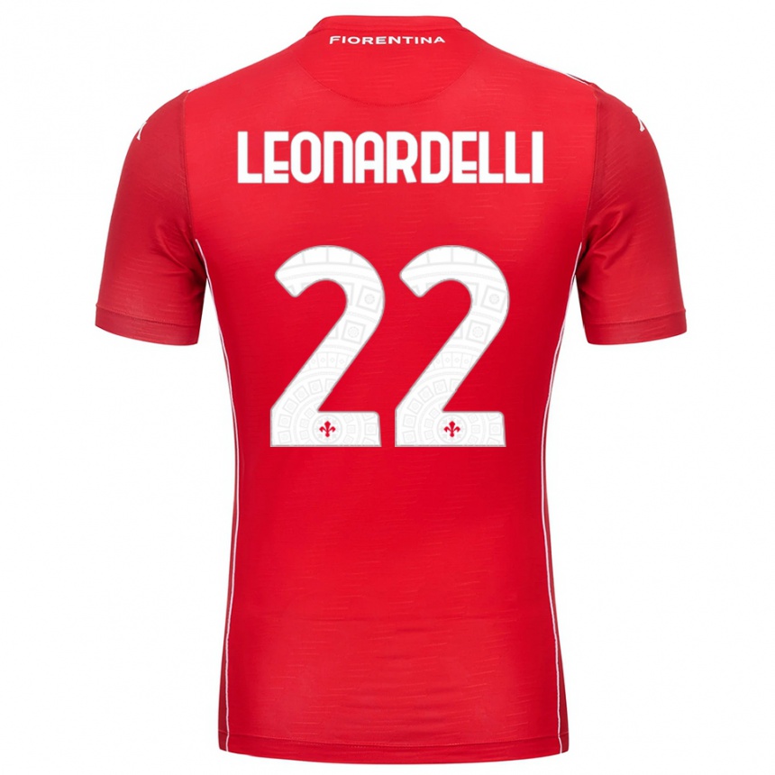גברים כדורגל פייטרו לאונרדלי #22 לבן אדום חולצת שוער 2025/26