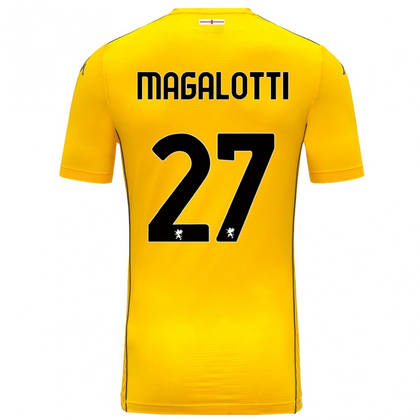 גברים כדורגל גבריאל מגלוטי #27 צהוב כהה שחור חולצת שוער 2025/26