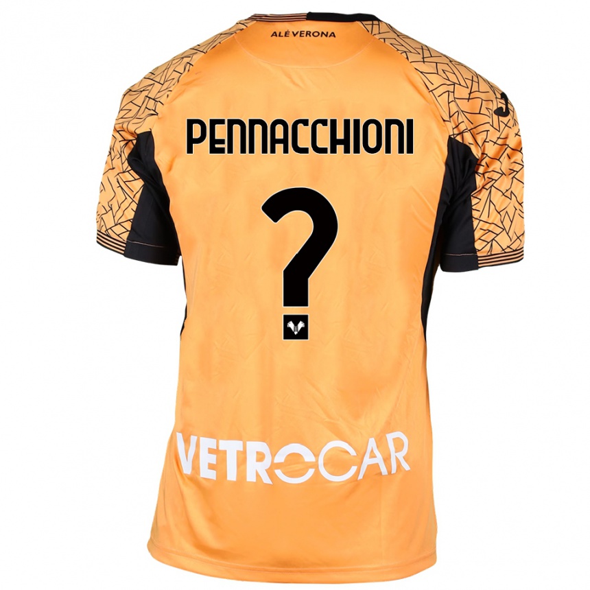 גברים כדורגל ג׳קופו פנקיוני #0 כתום שחור לבן חולצת שוער 2025/26