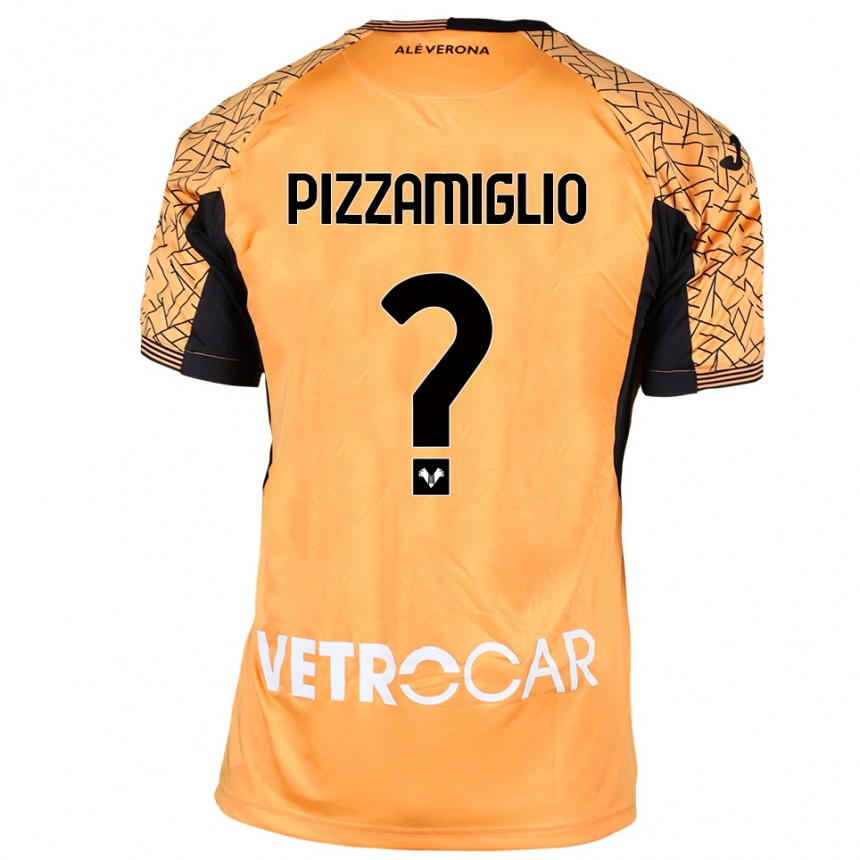 גברים כדורגל Gianmaria Pizzamiglio #0 כתום שחור לבן חולצת שוער 2025/26