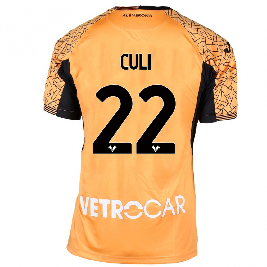 גברים כדורגל דניאל כולי #22 כתום שחור לבן חולצת שוער 2025/26