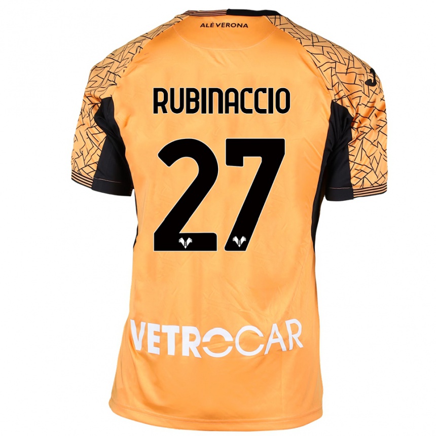 גברים כדורגל ניקול רובינאצ׳יו #27 כתום שחור לבן חולצת שוער 2025/26