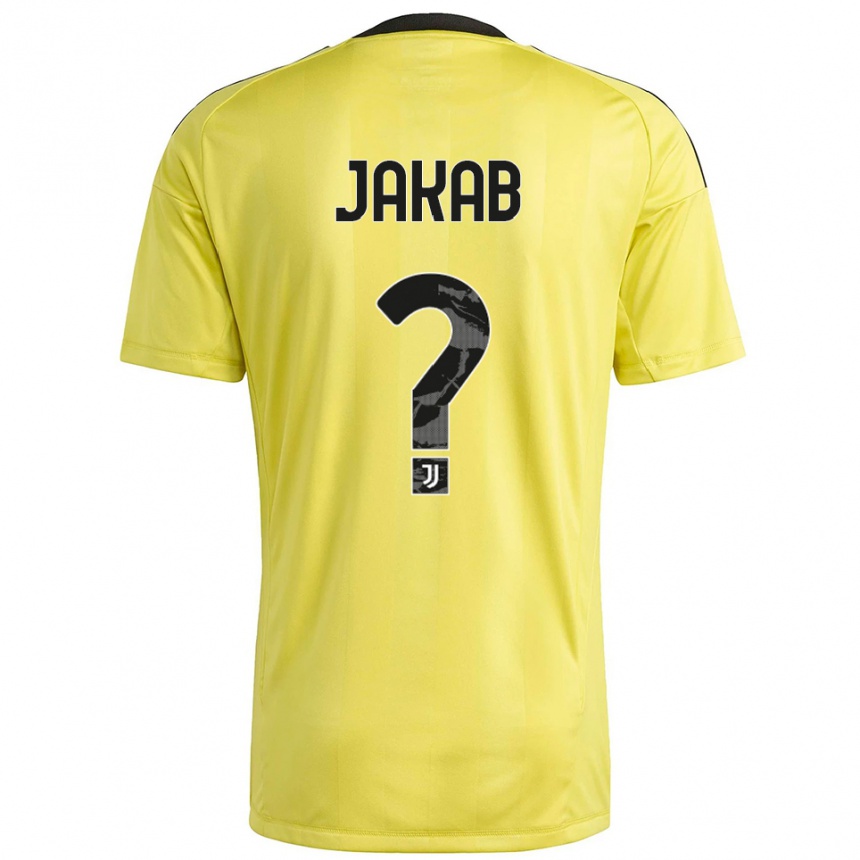 גברים כדורגל מתיאש גשפאר ג׳קאב #0 לבן צהוב חולצת שוער 2025/26