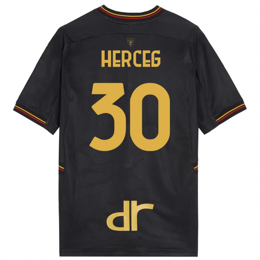 גברים כדורגל לוברו הרצג #30 שחור חום חולצת שוער 2025/26