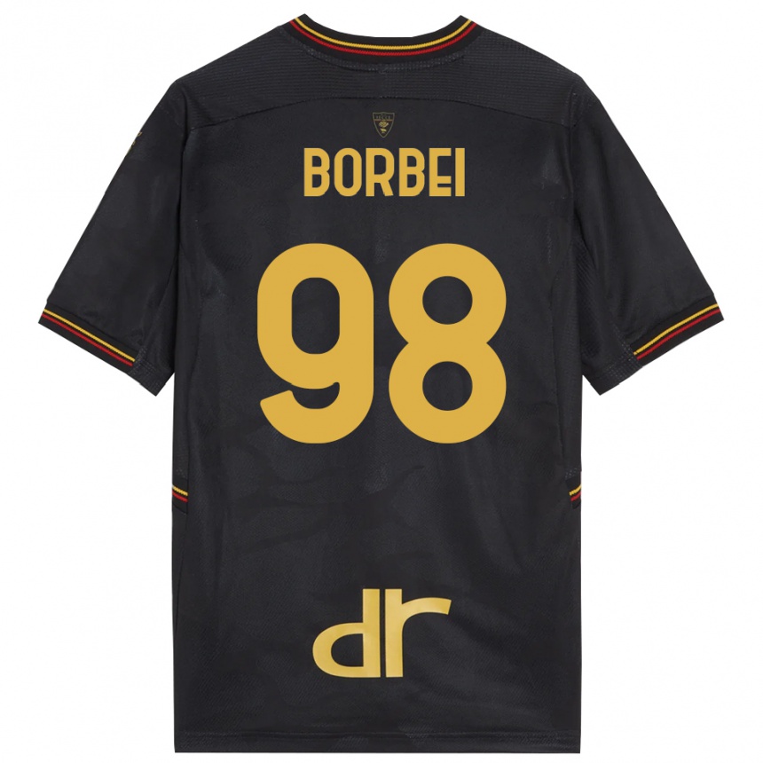 גברים כדורגל אלכסנדרו גבריאל בורביי #98 שחור חום חולצת שוער 2025/26