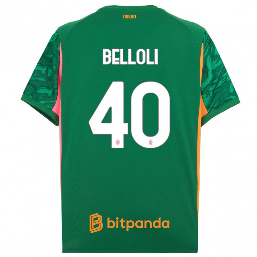 גברים כדורגל Sofia Belloli #40 ורוד כתום ירוק חולצת שוער 2025/26