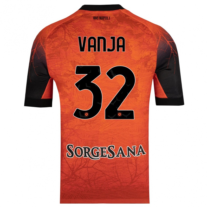 גברים כדורגל ואניה מילינקוביץ'-סאביץ' #32 שחור אדום כתום חולצת שוער 2025/26