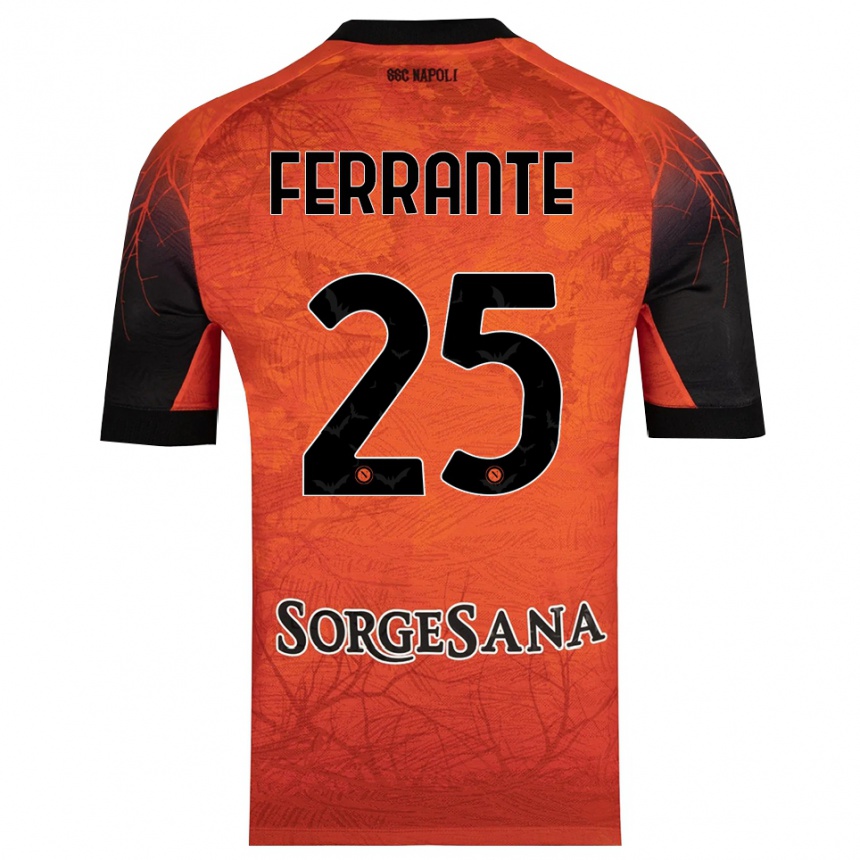 גברים כדורגל Mathias Ferrante #25 שחור אדום כתום חולצת שוער 2025/26