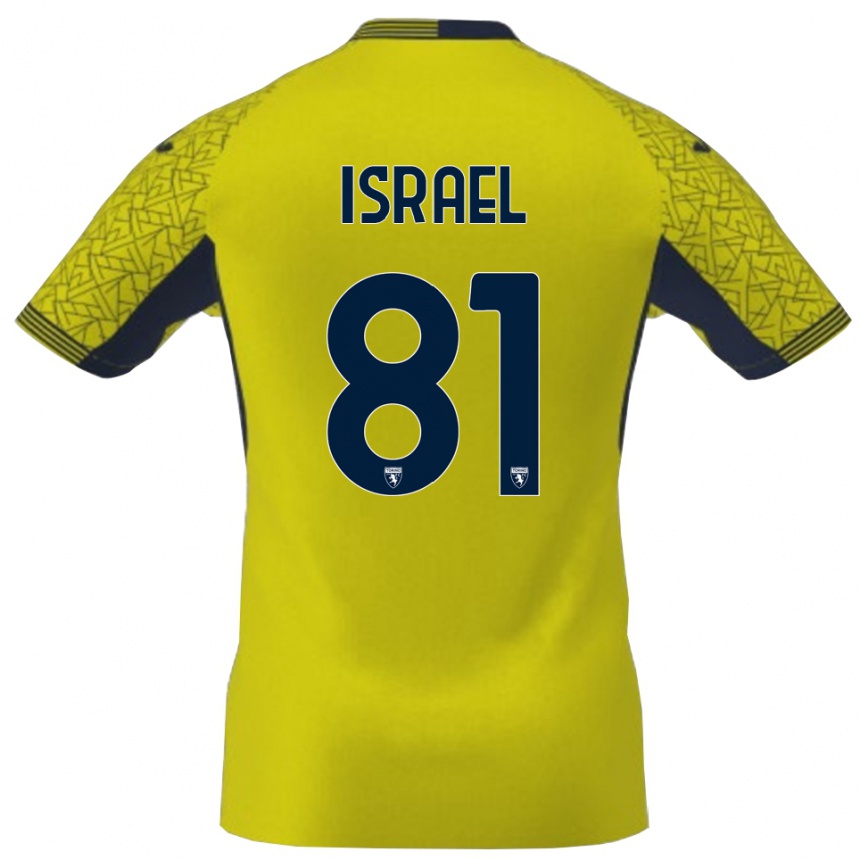 גברים כדורגל פרנקו ישראל #81 שחור צהוב חולצת שוער 2025/26