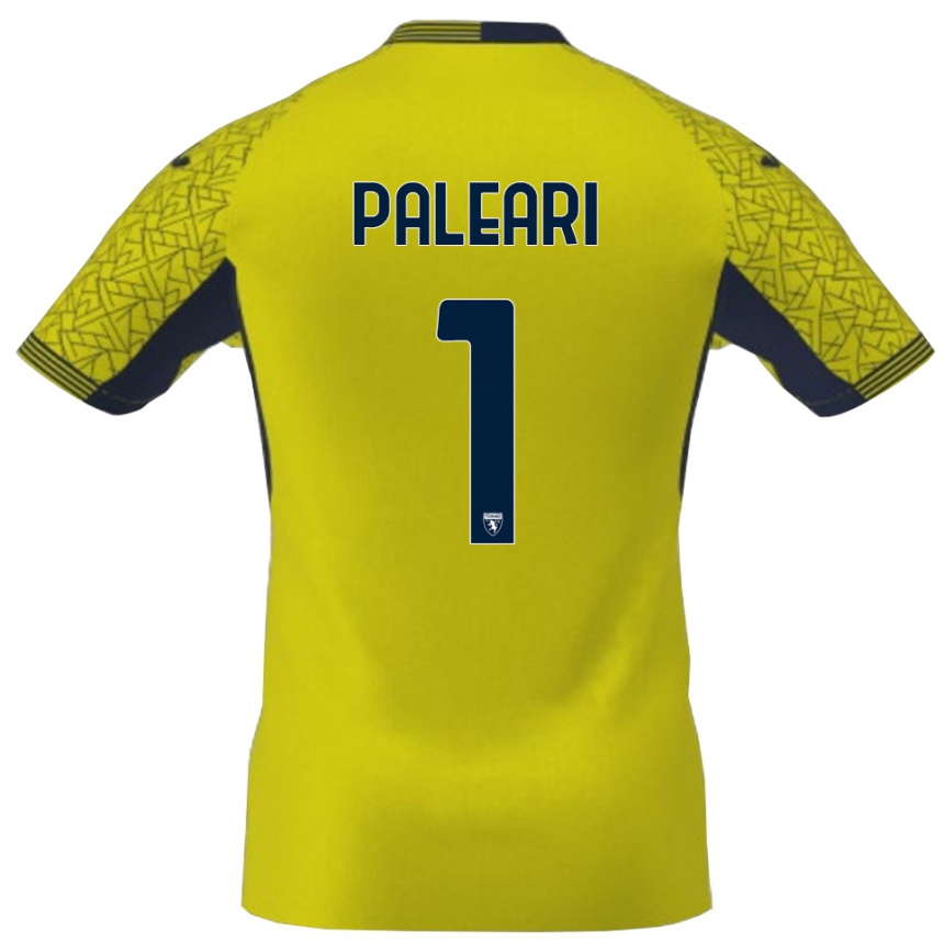 גברים כדורגל Alberto Paleari #1 שחור צהוב חולצת שוער 2025/26